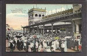 Boardwalk Million Dollar Pier Atlantic City NJ 1915 PC  