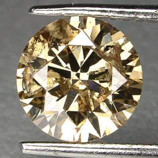 74 cts 5.8mm Champagne Brown Natural Loose Diamond  