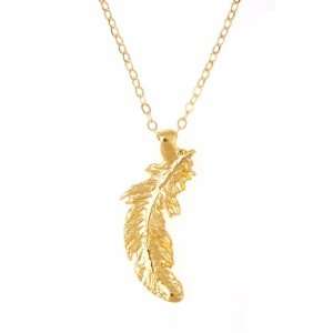  Virgo Zodiac Necklace   Feather (Gold Vermeil) Jewelry