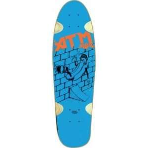  ATM Hot Dog Blue Skateboard Deck   7.75 x 31.5 Sports 