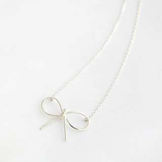 New Fashion HOT Simple And Graceful Bow Pendant Long Necklace SIMITTER 