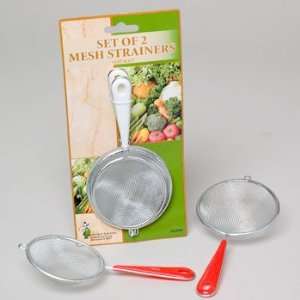  Regent Products 2 Pack Mesh Strainers 3.25 Inches and 3.5 