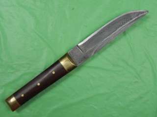 US Custom Made Hunting Fighting Knife Damascus Blade  