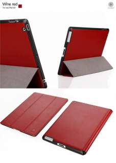 The new iPad 3rd Gen Microfiber Leather+PC Skin case Smart Cover Light 