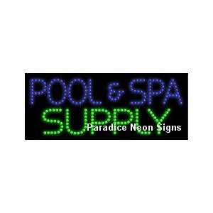  Pool Spa Supply LED Sign 11 x 27