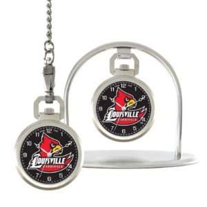 Louisville Cardinals Game Time NCAA Pocket Watch/Desk 