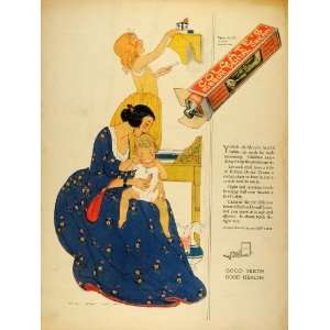  1922 Ad Colgate Ribbon Dental Cream Toothpaste Girls Art 
