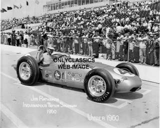 1960 INDY 500 WINNER JIM RATHMAN OFFY AUTO RACING PHOTO  
