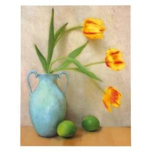    Tulips & Limes artist Sally Wetherby 12x15