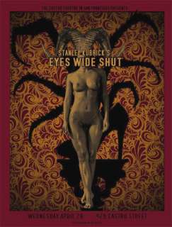 Stanley Kubrick Eyes Wide Shut Silkscreen Movie Poster   David O 