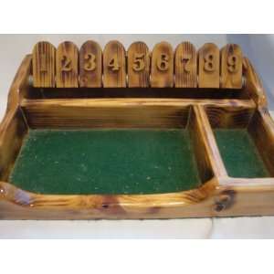  Shut the Box Dice Numbers Game Wooden Felt Version 