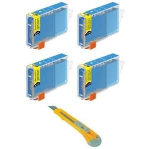  Four Photo Cyan Compatible Ink Cartridges Canon CLI 8 