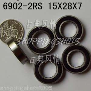   6902 2RS 6902 RS bearings Ball Bearing 6902RS 15*28*7 15X28X7 mm ABEC1