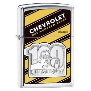  Zippo Chevrolet 100 Years High Polish Chrome Lighter 