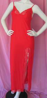 NwT Victorias Secret Sexy Red Valentine High Side Slit Long Gown 