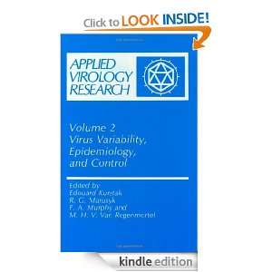Applied Virology Research Virus Variability, Epidemiology and Control 