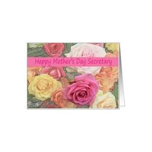  Mothers Day card, mixed bouquet for Secretary Card 