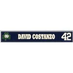  David Costanzo #42 Notre Dame Game Used Locker Room 