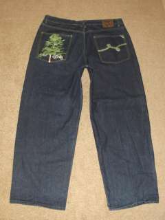 LIFTED RESEARCH GROUP LRG GRASS ROOTS LOGO POCKET ZIP FLY JEANS ~ 42 X 