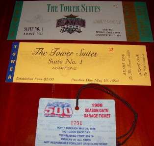 1990 Indianapolis 500 Pit Badge plus extra Collectibles  