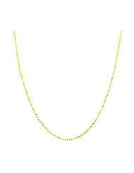 14 Karat Yellow Gold Filled 0.9 mm Long Cable Chain (24 Inch)
