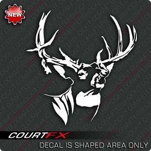 Whitetail Deer Decal Hunting Mossy Sticker  
