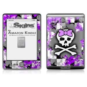   Kindle 4 Skin   Purple Princess Skull (fits 4th 