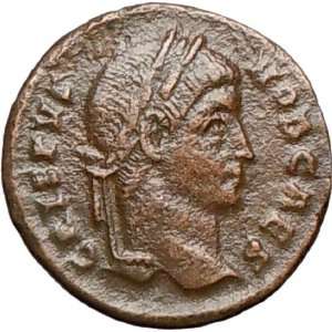 CRISPUS Caesar 320AD Rome mint Authentic Ancient Roman Coin Wreath 
