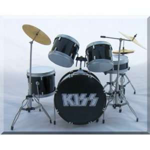    KISS Miniature Drum Set Drumset Peter Criss Mego Dolls Electronics