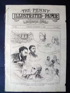1875 PENNY NEWSPAPER  whitechapel murder trial,antelope hunting 