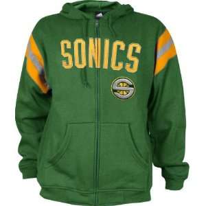   Seattle Sonics adidas Fleece Full Zip Hooded Jacket