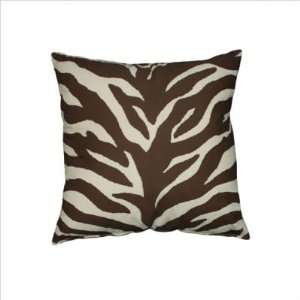  Brown Zebra Square Pillow