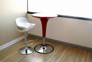 NEW Contemporary BARSTOOL Black Red Silver White MODERN  