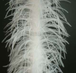 2plys 72 Snow White Ostrich Feather Boa A+ Quality  