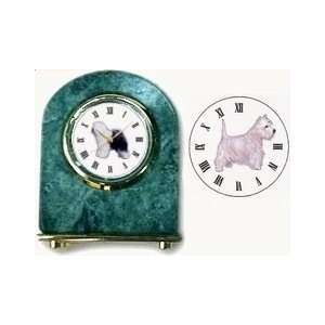 West Highland Terrier Marble Arch Clock, 2.5 Inches Tall   Westie