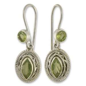  Peridot dangle earrings, Springtime Muse Jewelry