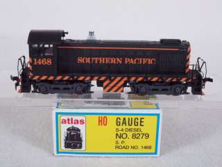 Atlas/Roco 8279 HO S 4 Diesel Southern Pacific SP #1468 Tiger Stripe 