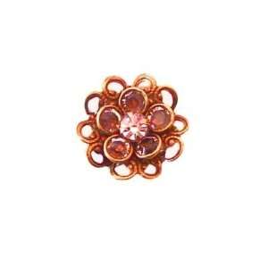 17mm Kabela Design Antique Copper Harmony Lotus Flower with Swarovski 