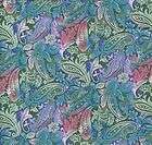 Fabric #865, Paisley, Pastels, Aqua, Pink