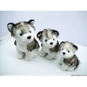  Husky Dog Plush Stuffed Alaskan Malamute Animal 12 and 6 