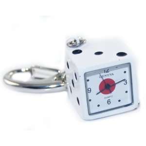  UNIQUE Geneve 3 D White Dice Watch with Large Lobster Claw 