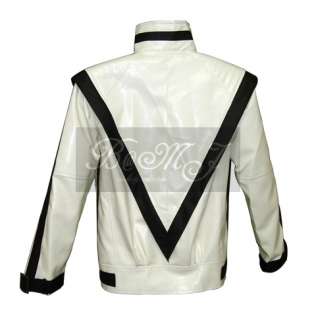 MJ THRILLER RARE WHITE Jacket Sz S/M/L/XL/XXL/3XL  