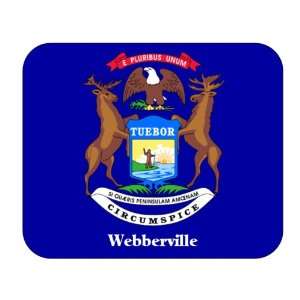  US State Flag   Webberville, Michigan (MI) Mouse Pad 