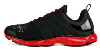 Under Armour Micro G Split CG Sz 9.5 Mens Running Shoes Black/Red 