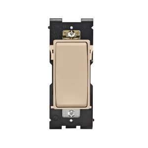   Switch RE153 DT for 3 Way Applications, 15A 120/277VAC, in Dapper Tan