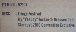 Fringe Festival Ivy Vee Jay Jordan dressed doll, 2010 Stardust 