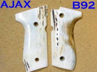   AJAX Sambar Stag Horn Gun Grip BERETTA 92F 92FS 96 Series M9 Centurion