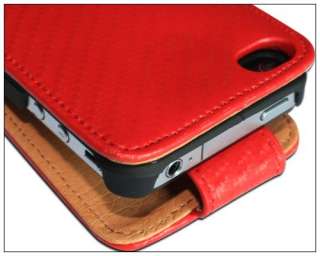   apple iphone 4 4g 4s red description listing key 9388 pu leather is