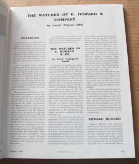 THE WATCHES OF E. HOWARD & COMPANYHorology, History, Guide 