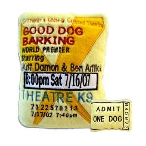 Movie Ticket Dog Toy
